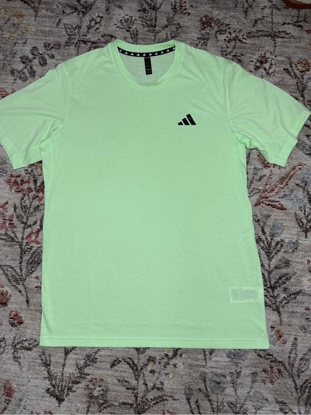 adidas Men’s Neon Green Short Sleeve Athletic Tee